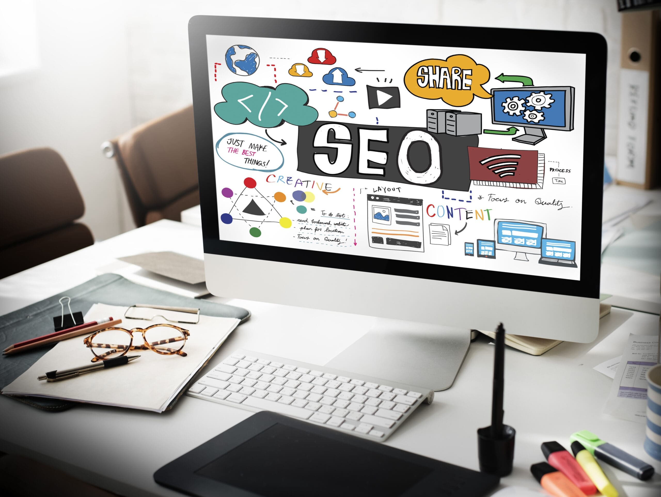 SEO Search Engine Optimization Internet Digital Concept Invest in Search Engine Optimization (SEO)