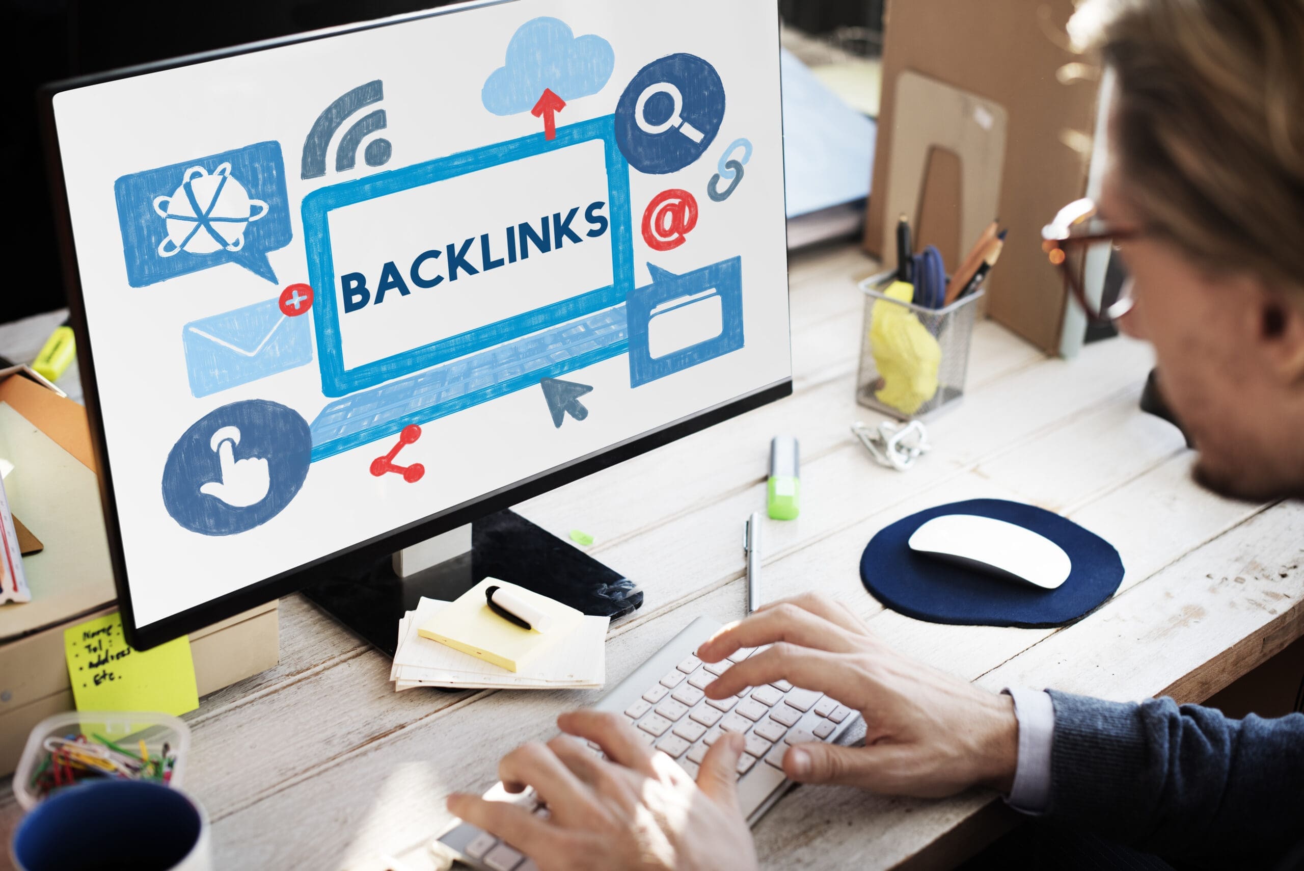 Backlink Hyperlink Networking Internet Online Technology Concept Build High-Quality Local Backlinks