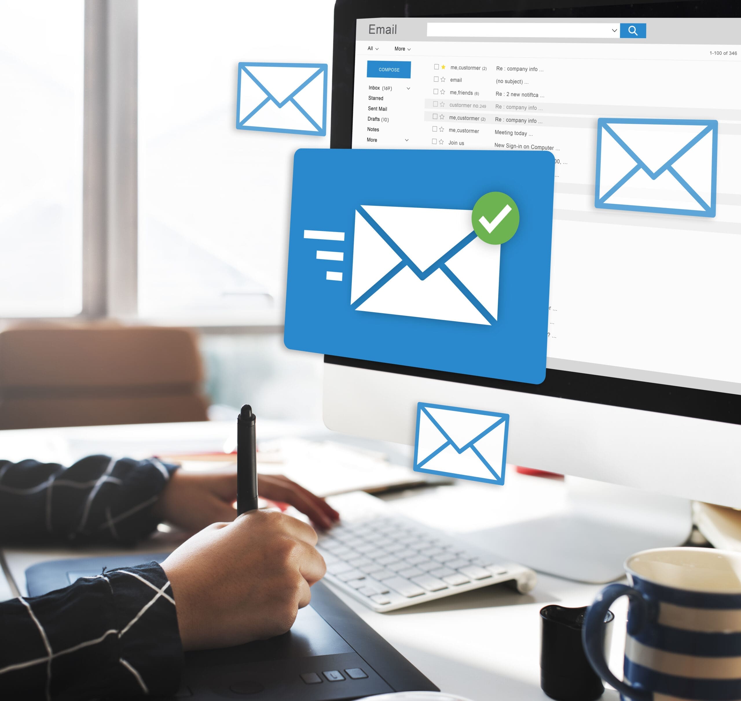 Message Online Chat Social Text Concept The Relevance of Email Marketing in Hardscaping