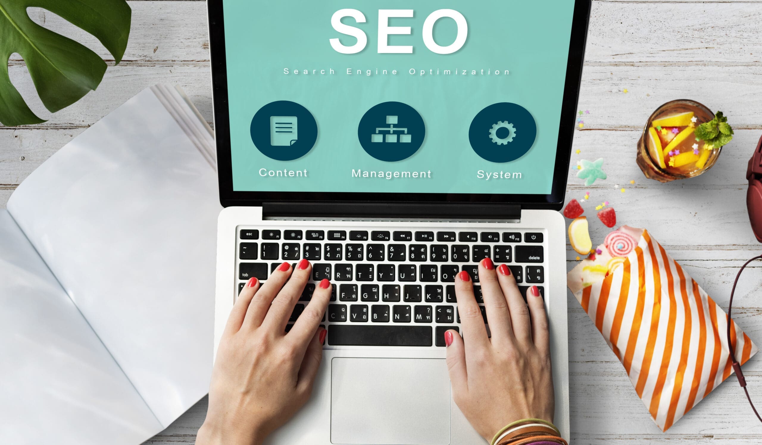 SEO Website Development Data Network Concept Optimizing for Search Engines (SEO)