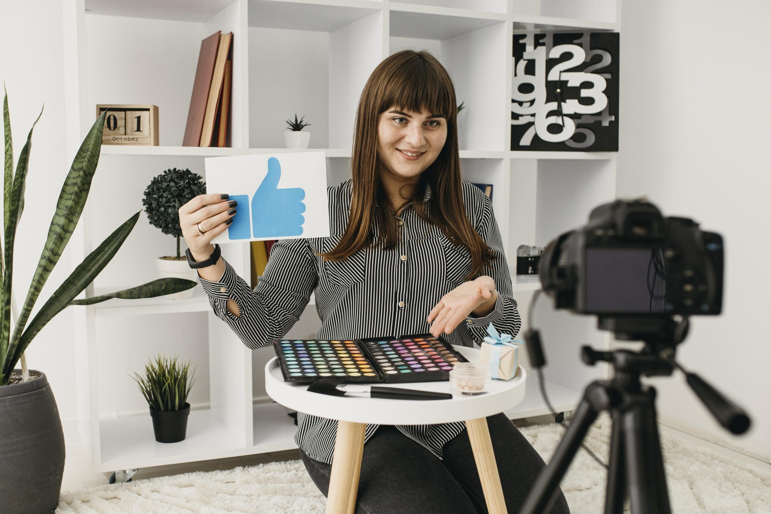 smiley-female-make-up-blogger-with-streaming-home-with-camera Educate to Elevate: Become the Local Expert