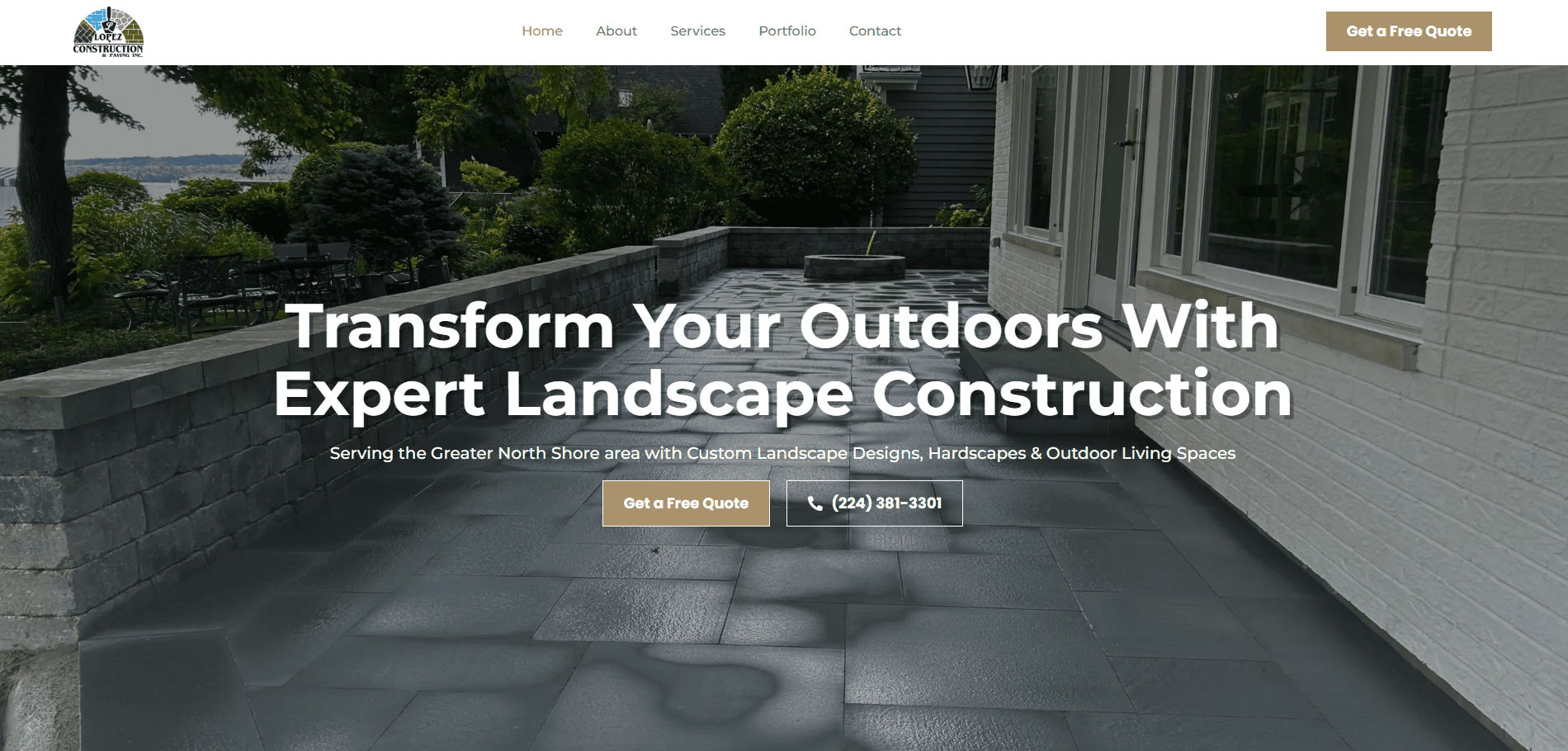 Screenshot 2025-07-11 142805 Website design project performed by Strategic Visibility for a landscaping company in Waukegan, IL
