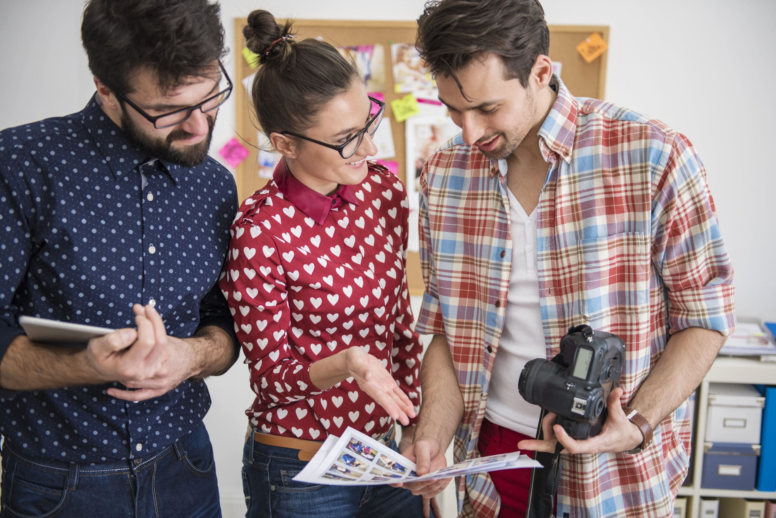 Professional photographers working at their office Partner with Local Micro-Influencers and Clients