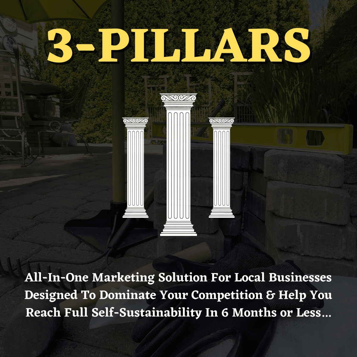 3-PILLARS Local Market Domination System for service-based companies aiming to incorporate digital marketing solutions for dominating their area, generating quality leads, improving their conversion rates, and ranking at the top pages of Google