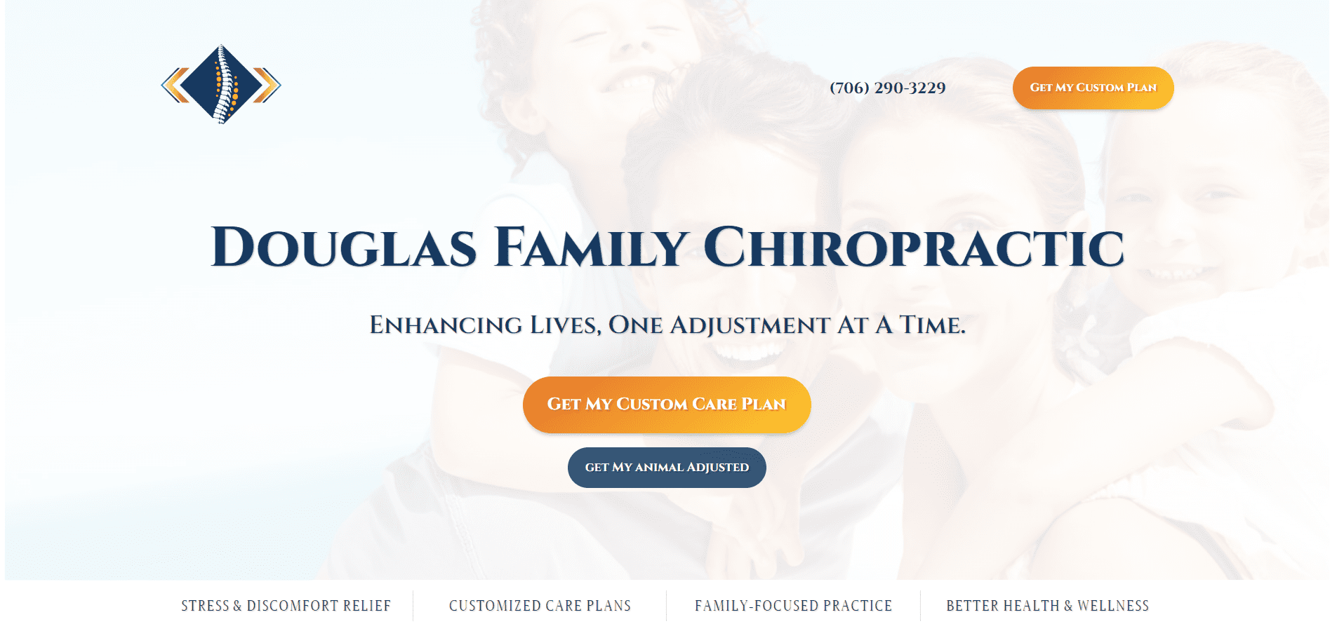 Professionally Designed WordPress Website Built For A Chiropractic Office In Rome, GA
