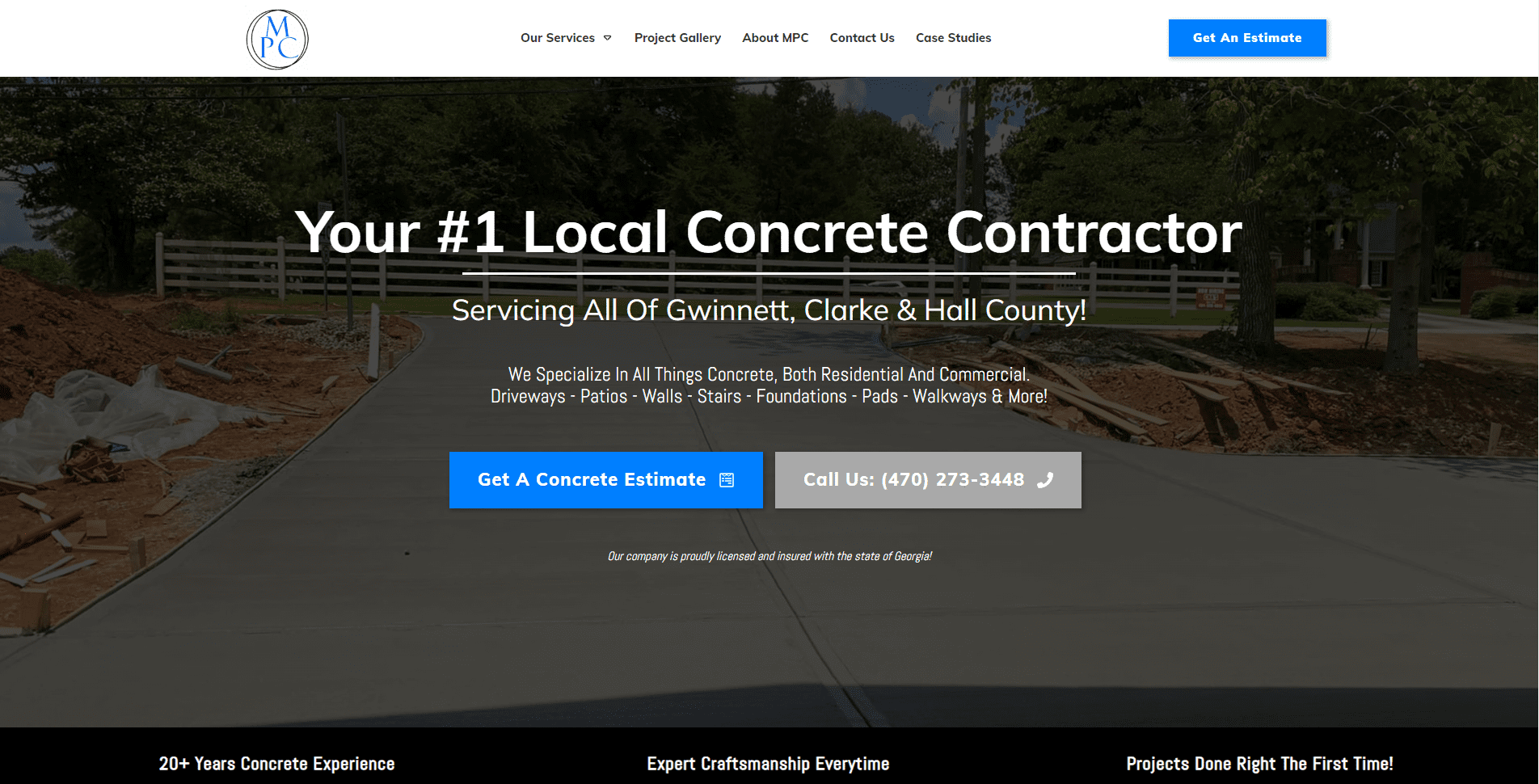 Multiple Personnel Company - Finished Website - Above The Fold